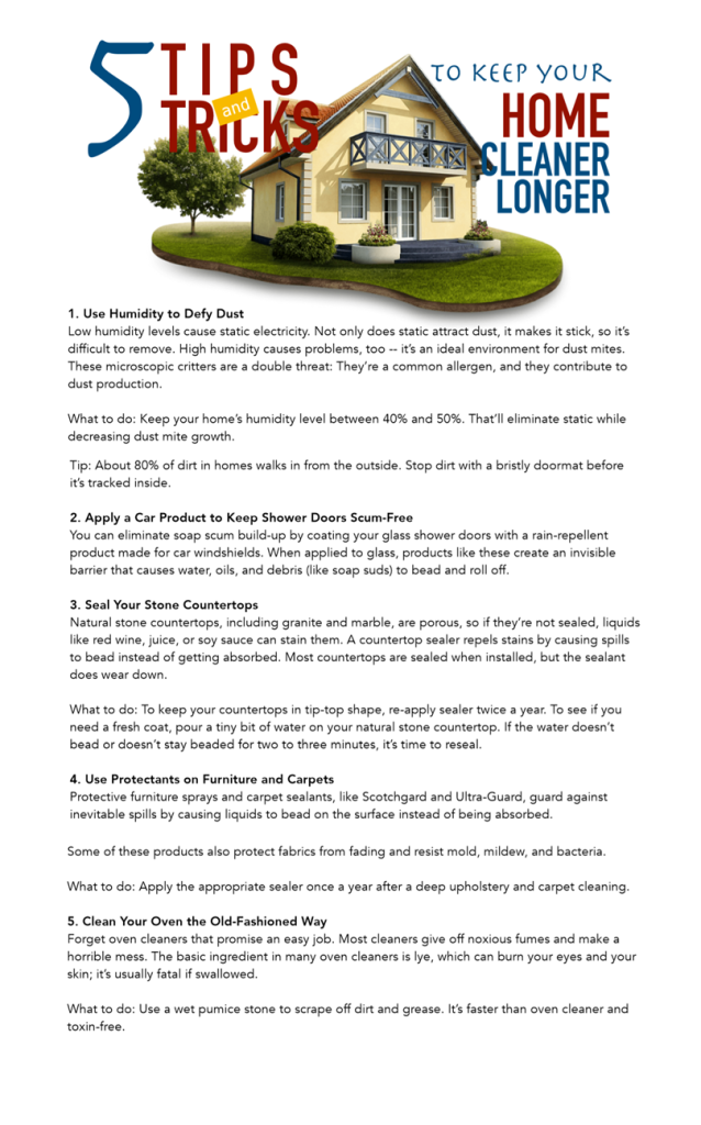 Content image for Quick Home Tips for a Cleaner and More Comfortable Home